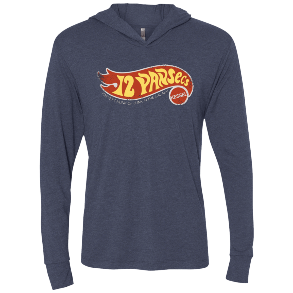 T-Shirts Vintage Navy / X-Small Made By Kessel Triblend Long Sleeve Hoodie Tee