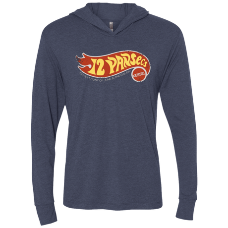 T-Shirts Vintage Navy / X-Small Made By Kessel Triblend Long Sleeve Hoodie Tee