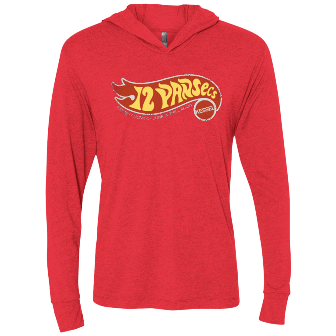 T-Shirts Vintage Red / X-Small Made By Kessel Triblend Long Sleeve Hoodie Tee