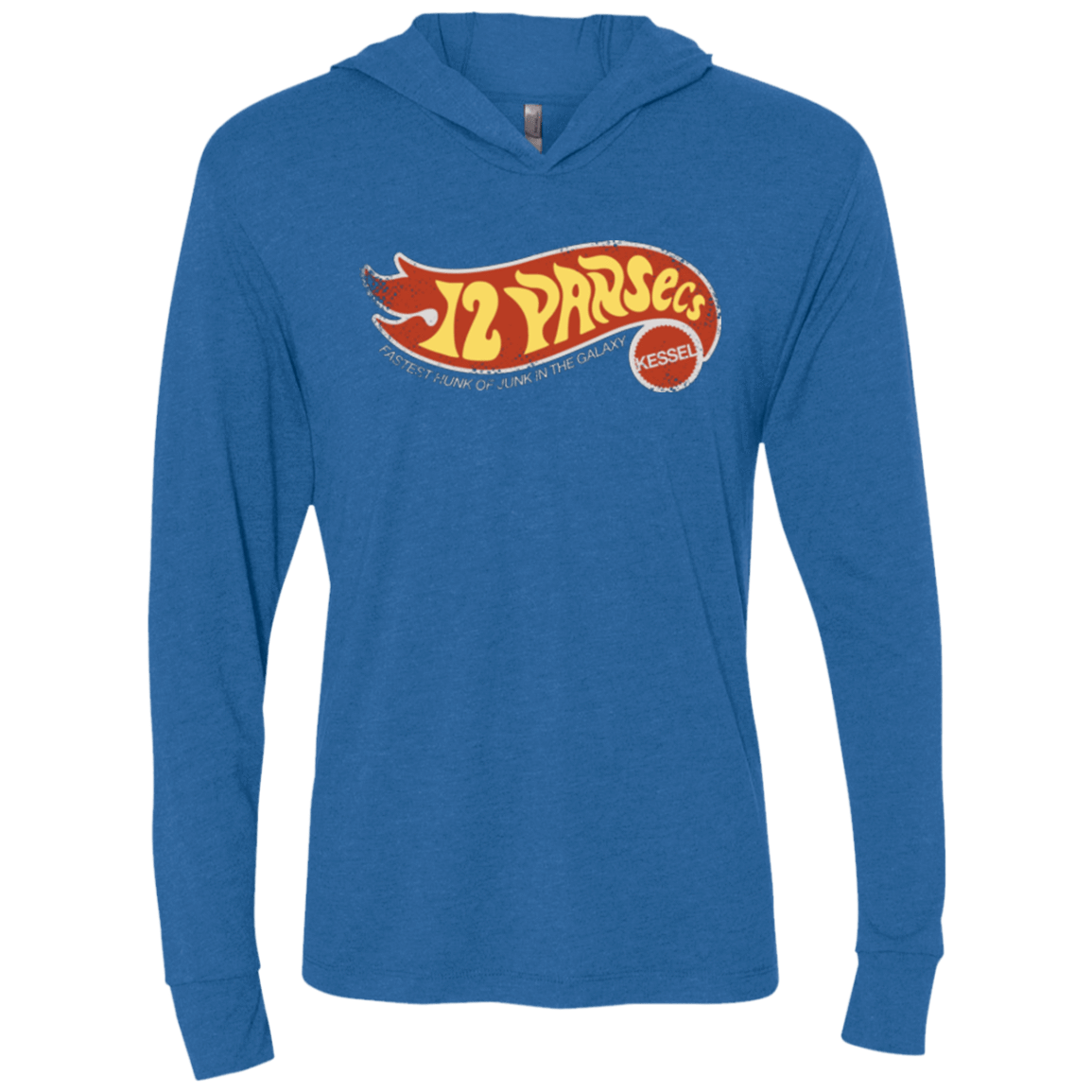 T-Shirts Vintage Royal / X-Small Made By Kessel Triblend Long Sleeve Hoodie Tee