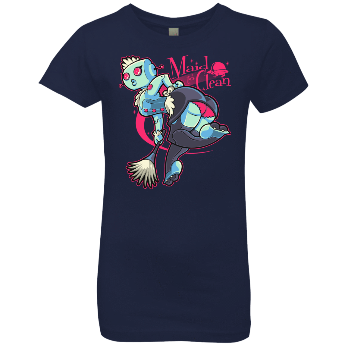 T-Shirts Midnight Navy / YXS Made To Clean Girls Premium T-Shirt