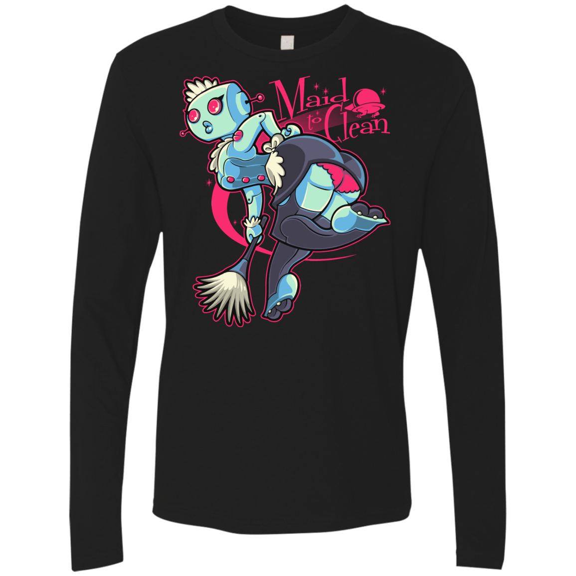 T-Shirts Black / Small Made To Clean Men's Premium Long Sleeve