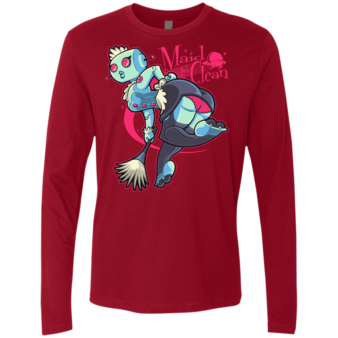 T-Shirts Cardinal / Small Made To Clean Men's Premium Long Sleeve