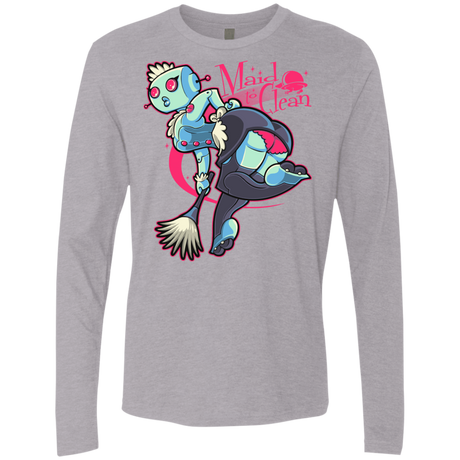 T-Shirts Heather Grey / Small Made To Clean Men's Premium Long Sleeve