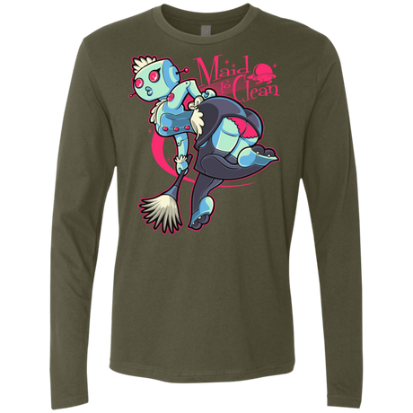 T-Shirts Military Green / Small Made To Clean Men's Premium Long Sleeve