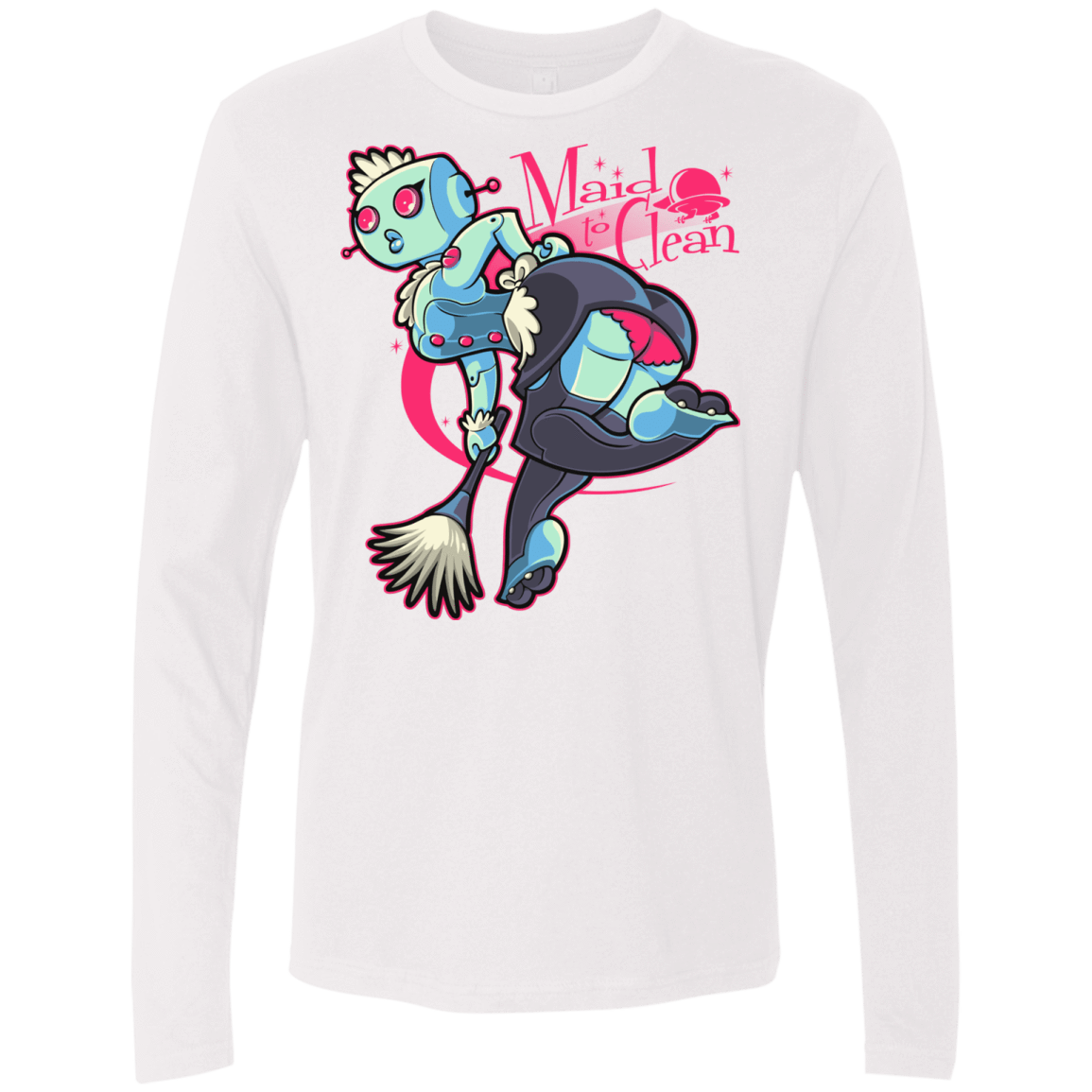 T-Shirts White / Small Made To Clean Men's Premium Long Sleeve