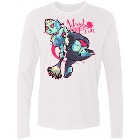 T-Shirts White / Small Made To Clean Men's Premium Long Sleeve
