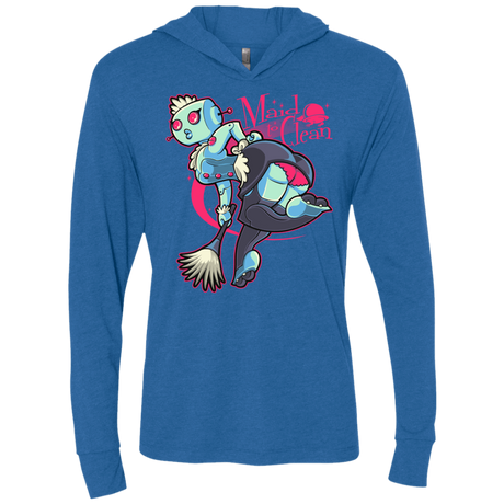 T-Shirts Vintage Royal / X-Small Made To Clean Triblend Long Sleeve Hoodie Tee