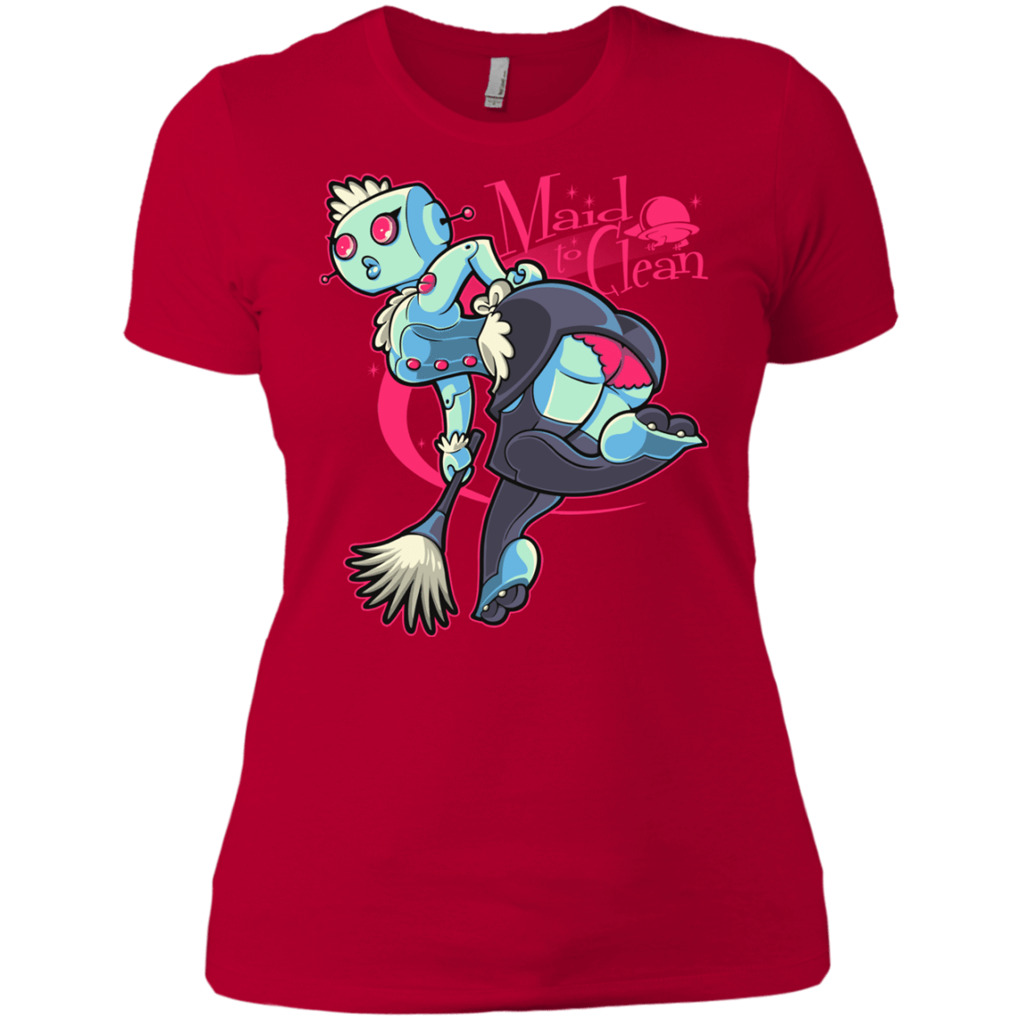 T-Shirts Red / X-Small Made To Clean Women's Premium T-Shirt