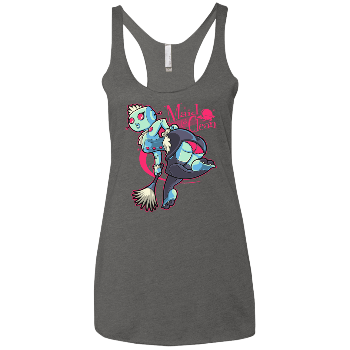 T-Shirts Premium Heather / X-Small Made To Clean Women's Triblend Racerback Tank