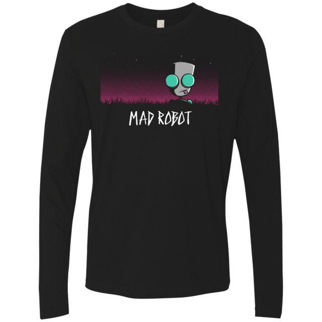 T-Shirts Black / Small MADROBOT Men's Premium Long Sleeve