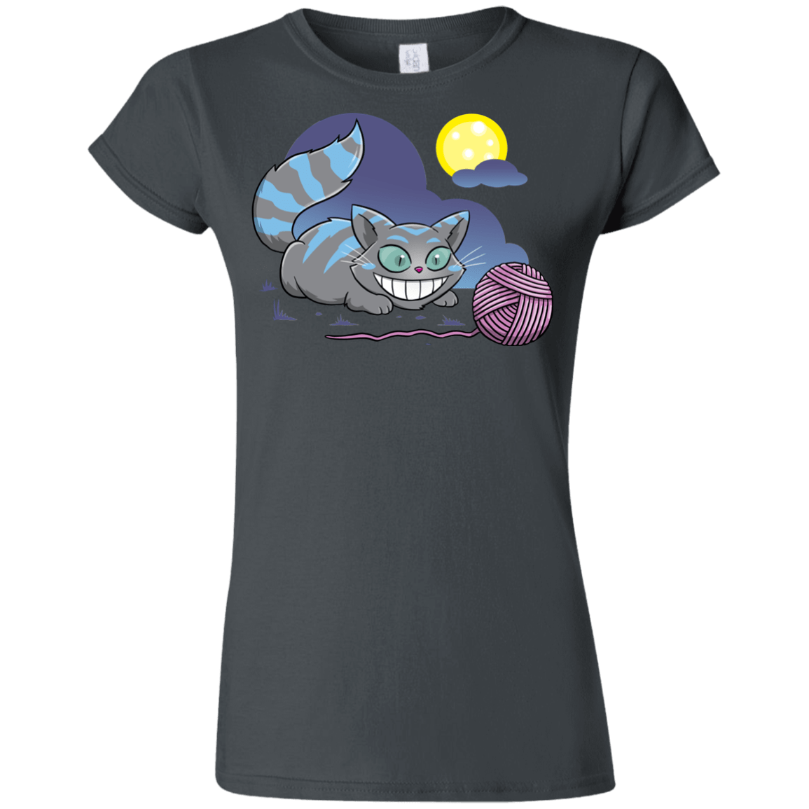 T-Shirts Charcoal / S Magic Cat Ball Junior Slimmer-Fit T-Shirt