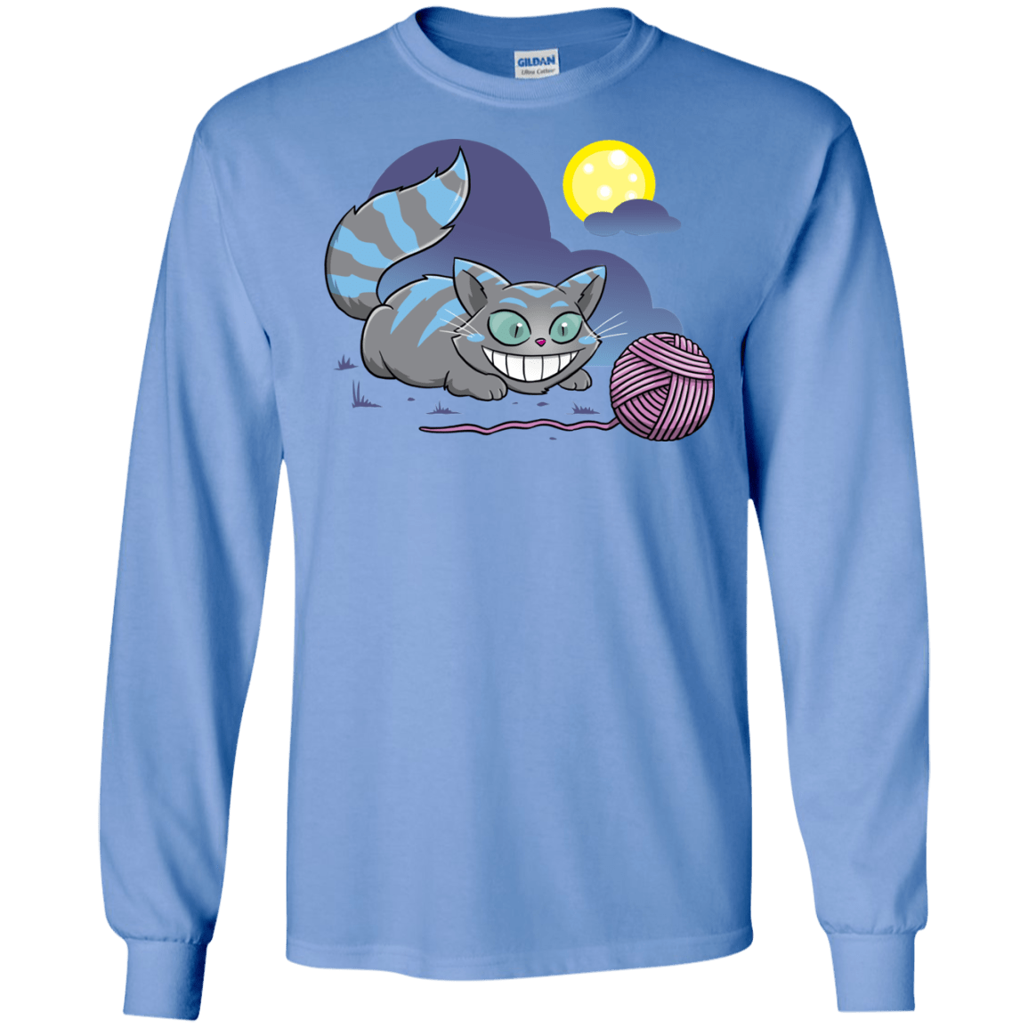 T-Shirts Carolina Blue / S Magic Cat Ball Men's Long Sleeve T-Shirt