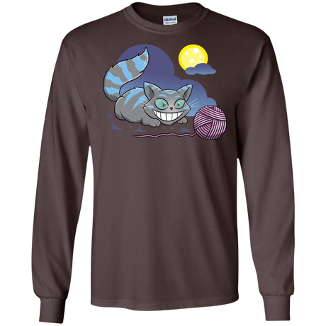 T-Shirts Dark Chocolate / S Magic Cat Ball Men's Long Sleeve T-Shirt