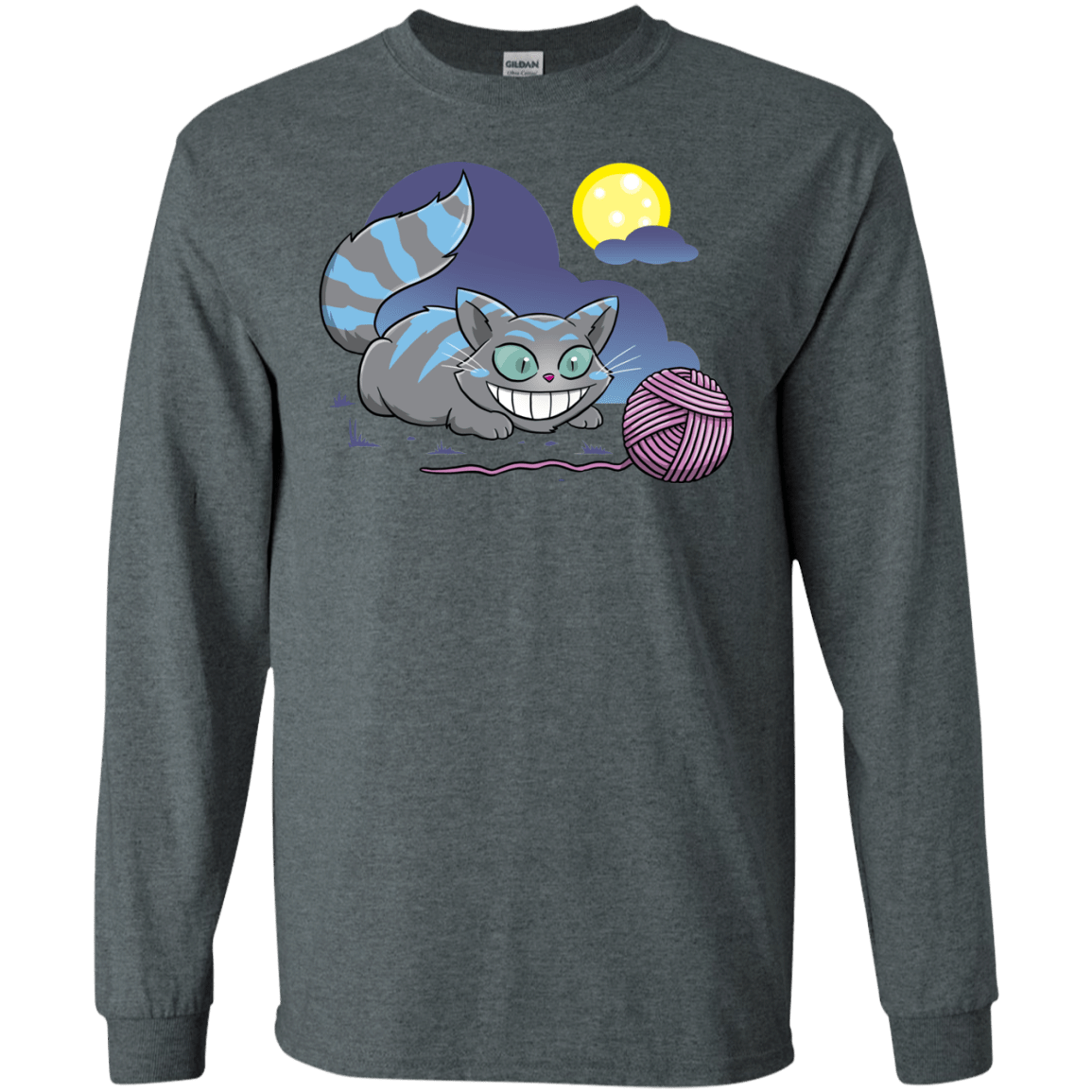 T-Shirts Dark Heather / S Magic Cat Ball Men's Long Sleeve T-Shirt