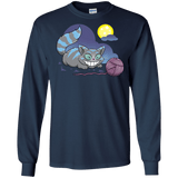 T-Shirts Navy / S Magic Cat Ball Men's Long Sleeve T-Shirt