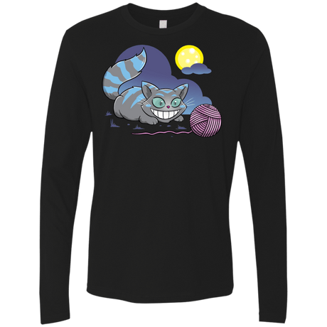 T-Shirts Black / S Magic Cat Ball Men's Premium Long Sleeve