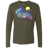 T-Shirts Military Green / S Magic Cat Ball Men's Premium Long Sleeve
