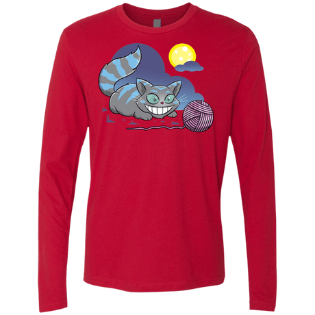 T-Shirts Red / S Magic Cat Ball Men's Premium Long Sleeve