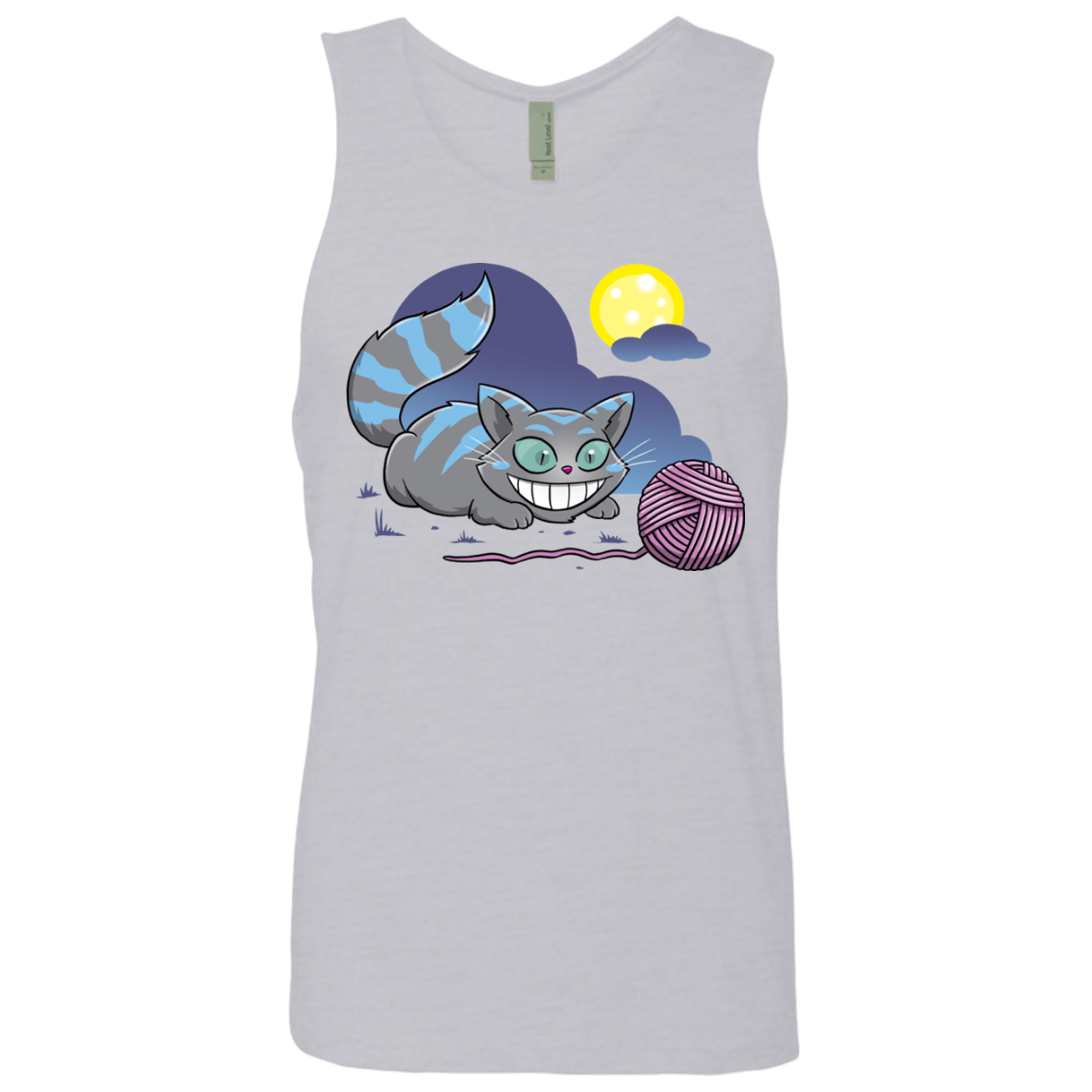 T-Shirts Heather Grey / S Magic Cat Ball Men's Premium Tank Top