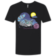 T-Shirts Black / X-Small Magic Cat Ball Men's Premium V-Neck