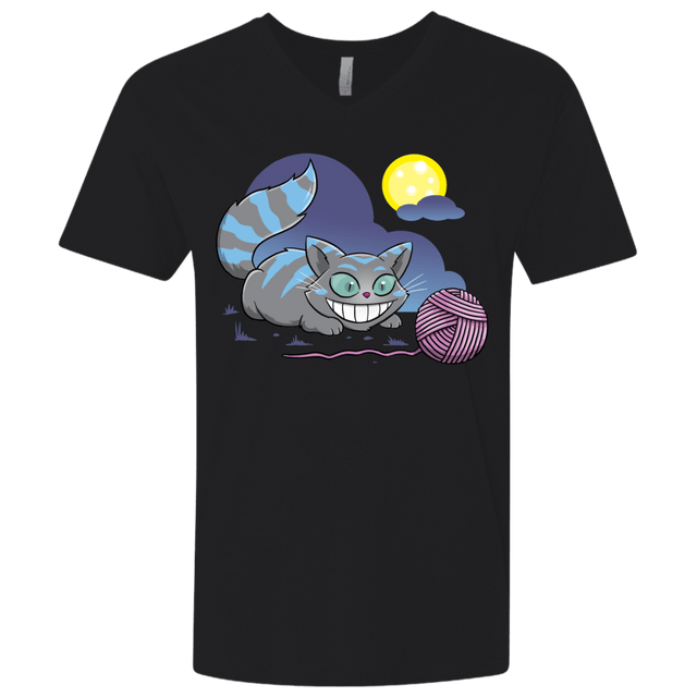 T-Shirts Black / X-Small Magic Cat Ball Men's Premium V-Neck