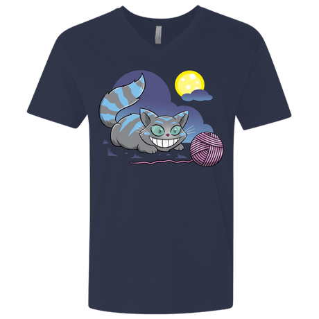 T-Shirts Midnight Navy / X-Small Magic Cat Ball Men's Premium V-Neck