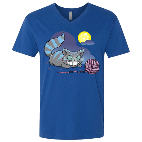 T-Shirts Royal / X-Small Magic Cat Ball Men's Premium V-Neck