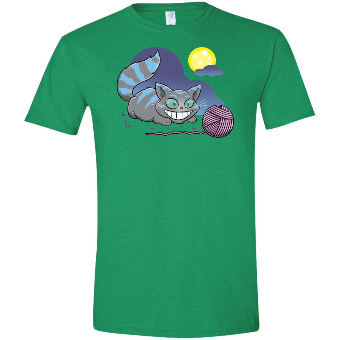 T-Shirts Heather Irish Green / S Magic Cat Ball Men's Semi-Fitted Softstyle