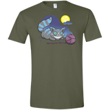 T-Shirts Military Green / S Magic Cat Ball Men's Semi-Fitted Softstyle