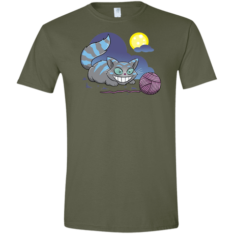 T-Shirts Military Green / S Magic Cat Ball Men's Semi-Fitted Softstyle