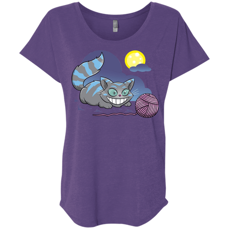 T-Shirts Purple Rush / X-Small Magic Cat Ball Triblend Dolman Sleeve