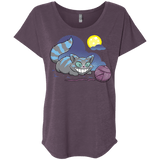 T-Shirts Vintage Purple / X-Small Magic Cat Ball Triblend Dolman Sleeve