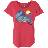 T-Shirts Vintage Red / X-Small Magic Cat Ball Triblend Dolman Sleeve