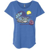 T-Shirts Vintage Royal / X-Small Magic Cat Ball Triblend Dolman Sleeve