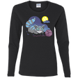 T-Shirts Black / S Magic Cat Ball Women's Long Sleeve T-Shirt