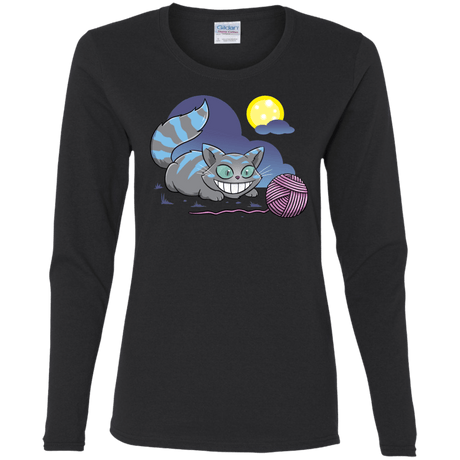 T-Shirts Black / S Magic Cat Ball Women's Long Sleeve T-Shirt