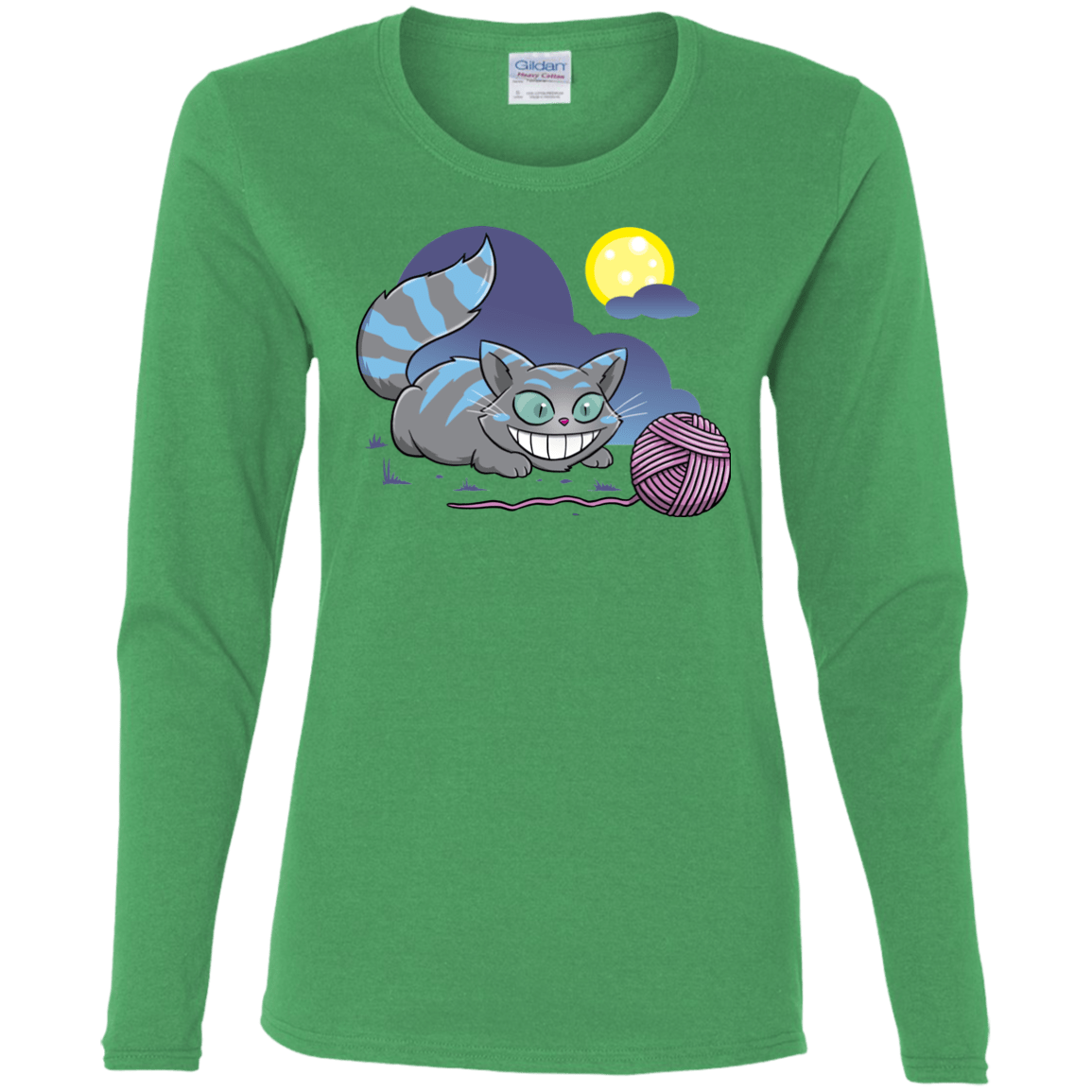 T-Shirts Irish Green / S Magic Cat Ball Women's Long Sleeve T-Shirt