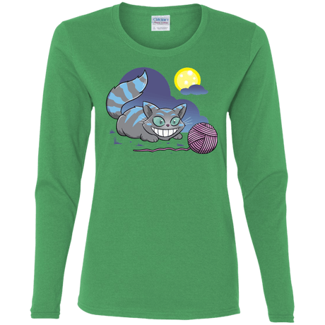 T-Shirts Irish Green / S Magic Cat Ball Women's Long Sleeve T-Shirt
