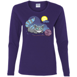 T-Shirts Purple / S Magic Cat Ball Women's Long Sleeve T-Shirt