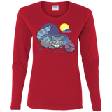 T-Shirts Red / S Magic Cat Ball Women's Long Sleeve T-Shirt