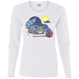 T-Shirts White / S Magic Cat Ball Women's Long Sleeve T-Shirt