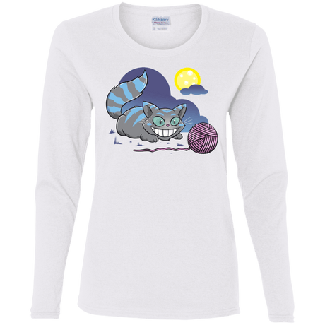 T-Shirts White / S Magic Cat Ball Women's Long Sleeve T-Shirt