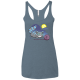 T-Shirts Indigo / X-Small Magic Cat Ball Women's Triblend Racerback Tank