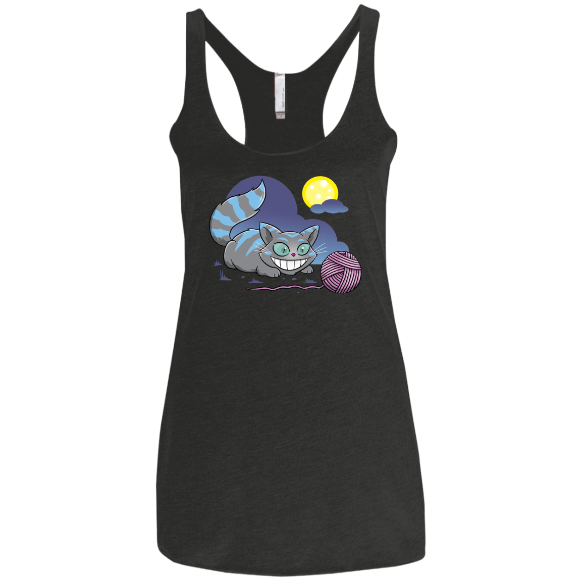 T-Shirts Vintage Black / X-Small Magic Cat Ball Women's Triblend Racerback Tank