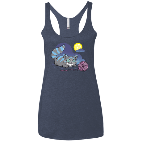 T-Shirts Vintage Navy / X-Small Magic Cat Ball Women's Triblend Racerback Tank