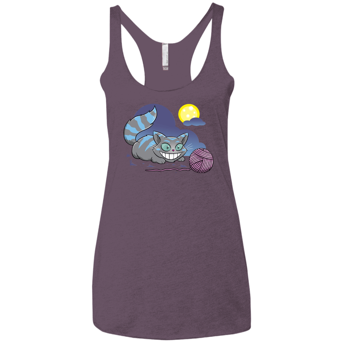 T-Shirts Vintage Purple / X-Small Magic Cat Ball Women's Triblend Racerback Tank