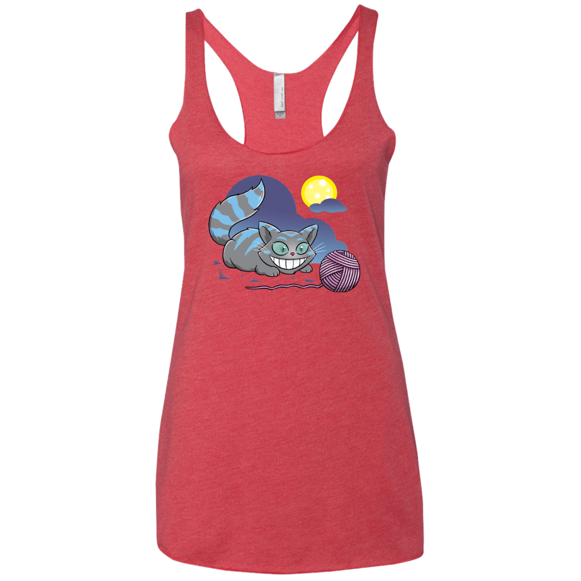 T-Shirts Vintage Red / X-Small Magic Cat Ball Women's Triblend Racerback Tank