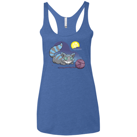 T-Shirts Vintage Royal / X-Small Magic Cat Ball Women's Triblend Racerback Tank