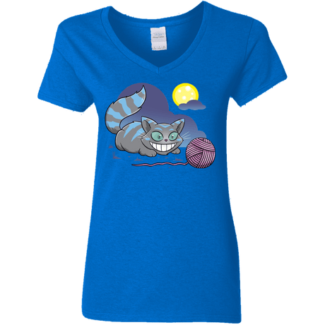 T-Shirts Royal / S Magic Cat Ball Women's V-Neck T-Shirt